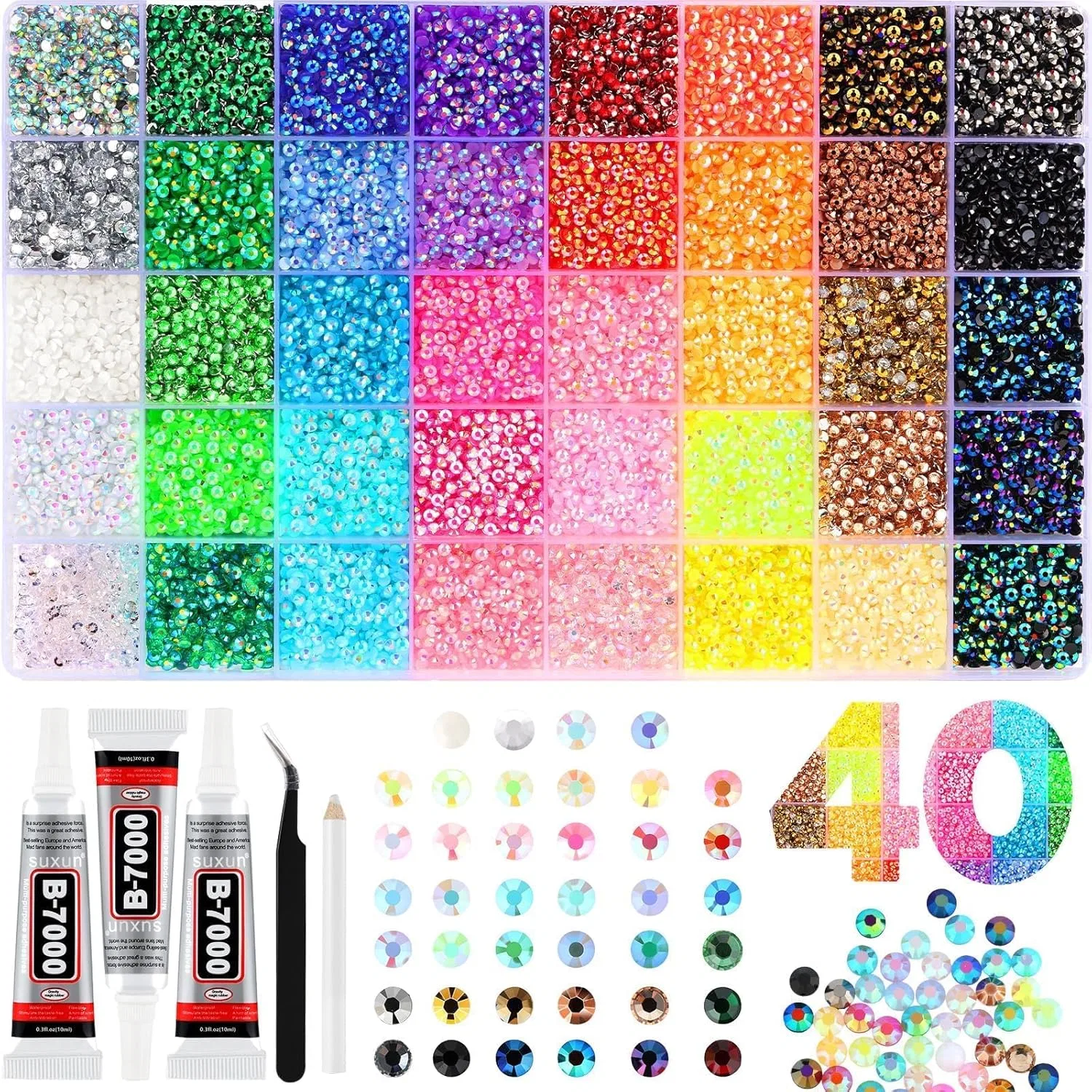 Набор из 32000 стразов для ногтей и декора от Bedazzler Kit Generisch