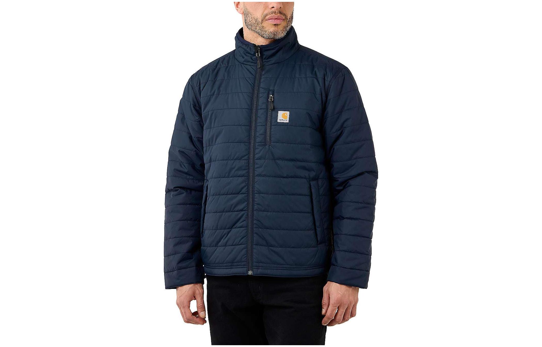 

102208 RAIN DEFENDER Collection Куртка LIGHTWEIGHT RELAXED FIT, Level 2, холодостойкая, мужская Carhartt, navy/marine синий