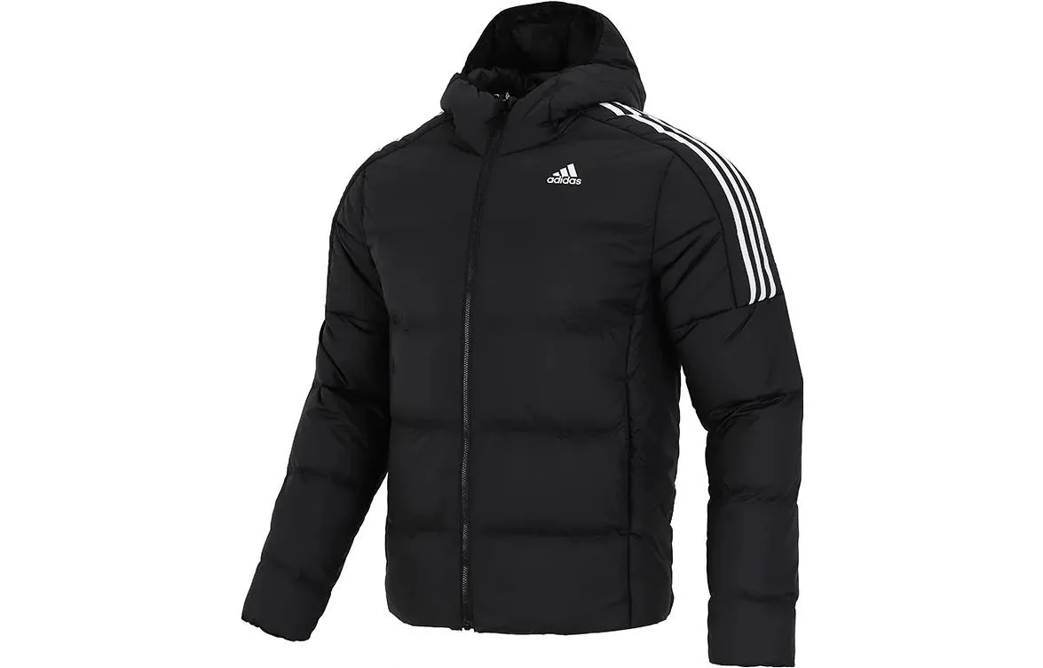 Adidas Куртка с капюшоном Essentials Midweight Down черная