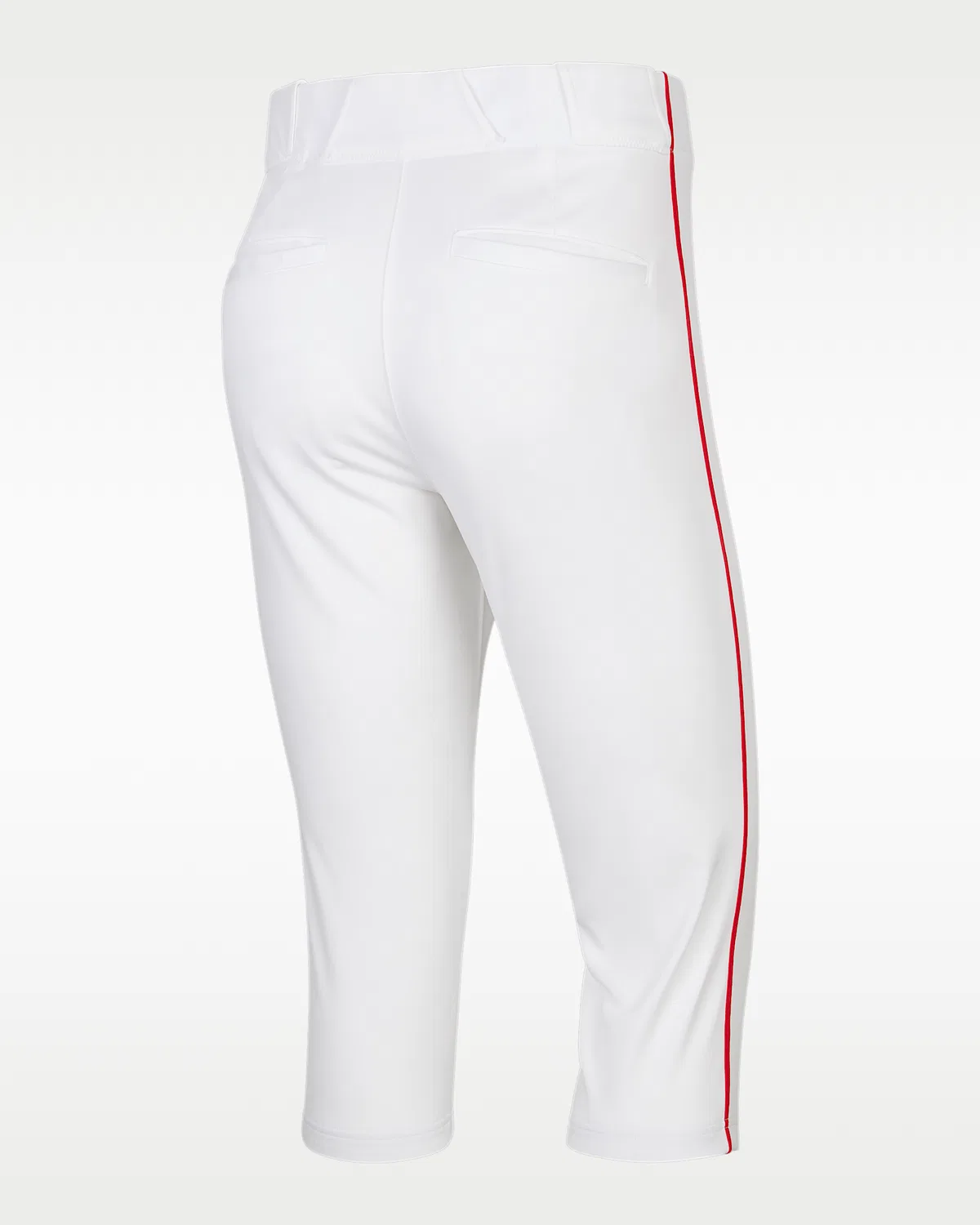 Мужские бейсбольные штаны Nike Vapor Select 2 с высокой посадкой и лампасами, White/University Red/Black — фото 2