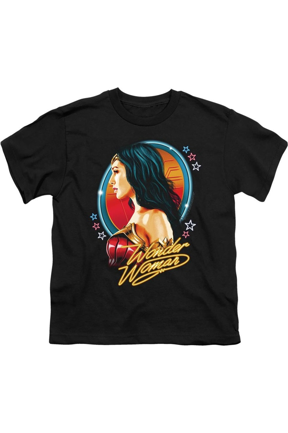 

Футболка Wonder Woman 84 Warrior 84 с коротким рукавом для детей Gildan, черный