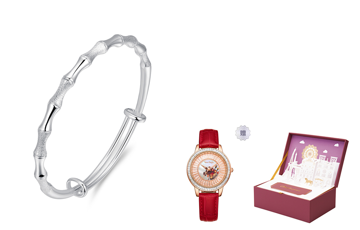 

Медный сплав браслет для женщин West Island, Fancy Stationery Paper Box+Artistic Wrist Watch