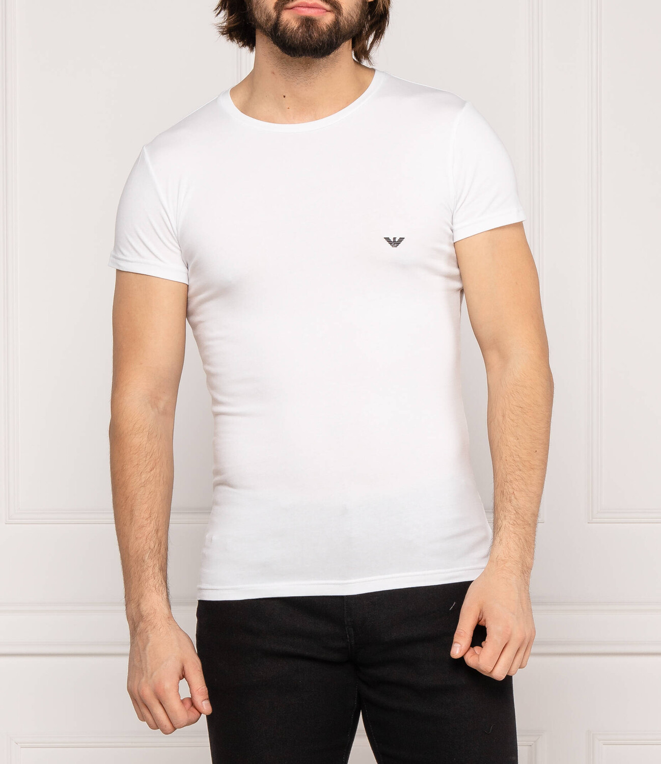 

Футболка Emporio Armani slim fit, белый