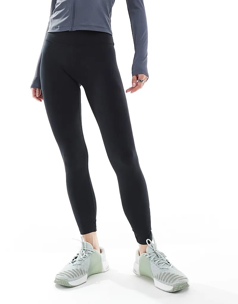 Леггинсы Nike One Training Dri-Fit с высокой посадкой длиной 7/8 черного цвета Nike Training — фото 2