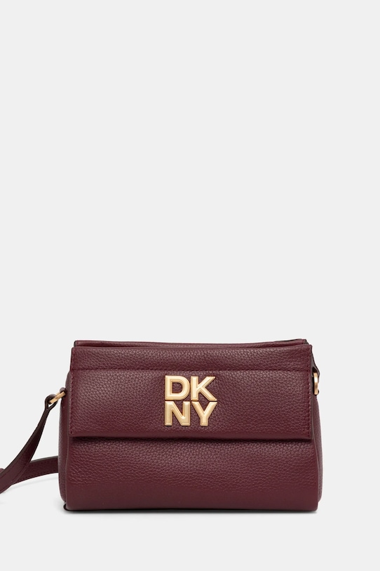 

Кожаная сумка Dkny, бордовый