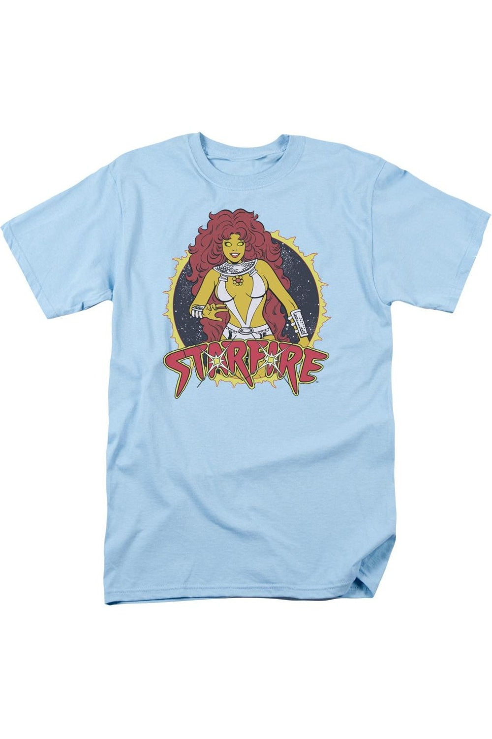 

Футболка с коротким рукавом для взрослых DC Comics Starfire Gildan, светло-голубой