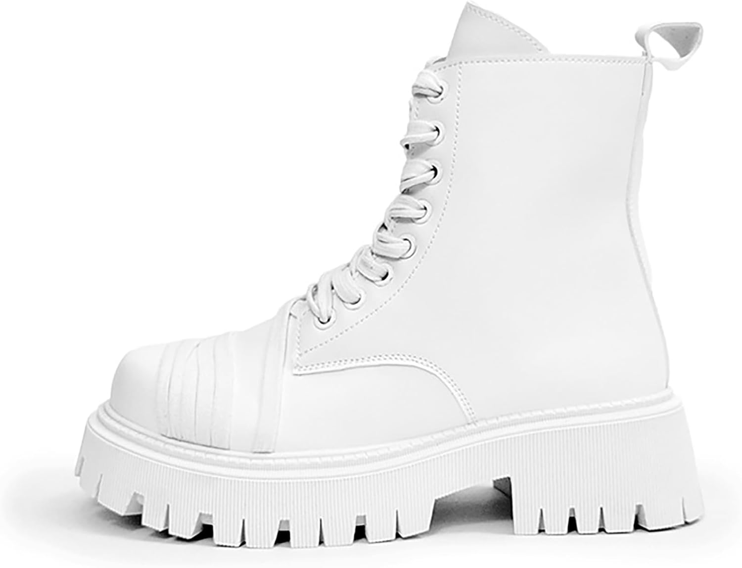 

Мужские кожаные мотоциклетные ботинки на массивном каблуке с платформой, удобные, с съемной стелькой для увеличения роста, модные с шнуровкой, на протекторной подошве против скольжения, защитой от ударов, для активного отдыха и походов Nengmaon,...