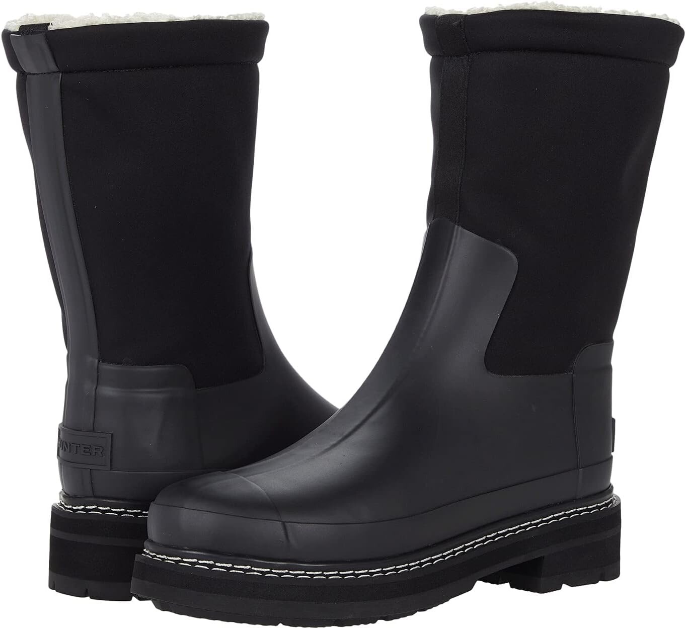 

Ботинки Hunter Refined Stitch Sherpa Boot, черный