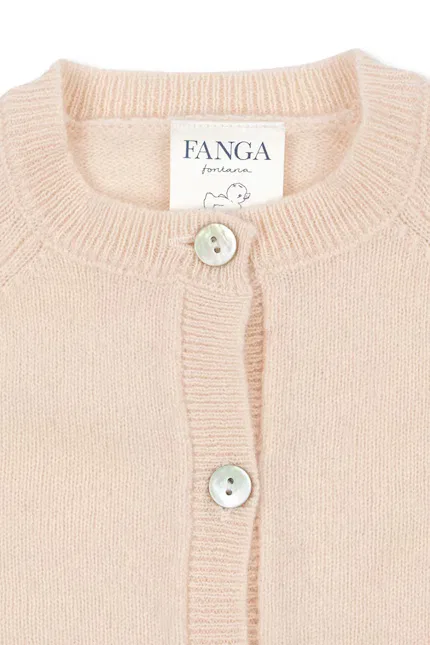 Свитер детский вязаный SAVORA DUE CARDIGAN Fanga Fontana, розовый — фото 3