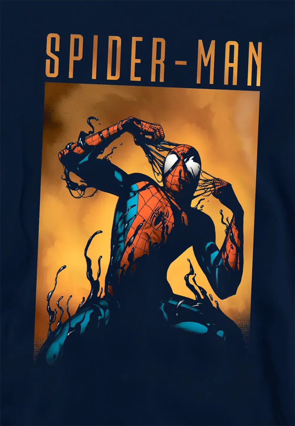 Детская худи Marvel Spiderman Creeping Venom, темно-синий — фото 2