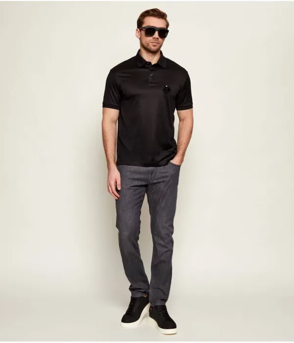 Поло на Китайский Новый год regular fit Emporio Armani, черный — фото 2