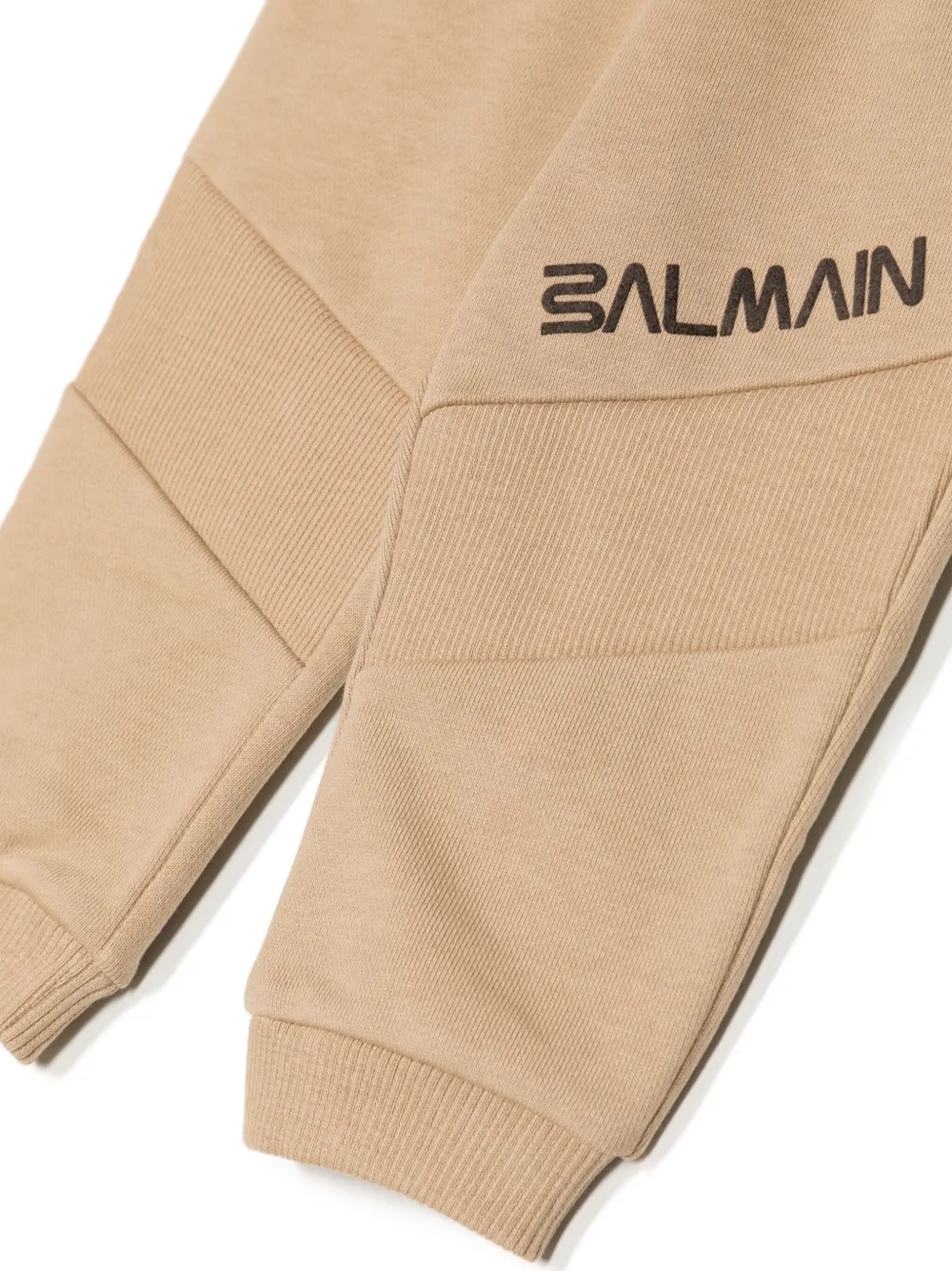 Спортивные брюки с логотипом Balmain Kids, коричневый — фото 3