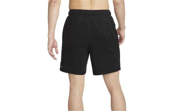 Шорты men's yoga therma-fit logo printing solid color sports shorts black Nike, мультиколор — фото 2