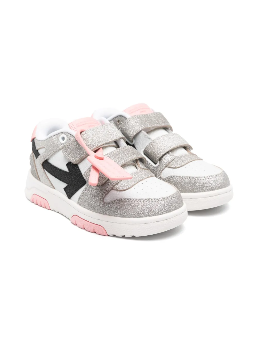 

Кроссовки Out Of Office Straps OFF-WHITE KIDS, серебряный