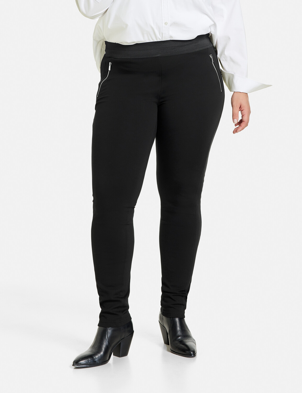 

Брюки SAMOON Hose Freizeit lang, черный