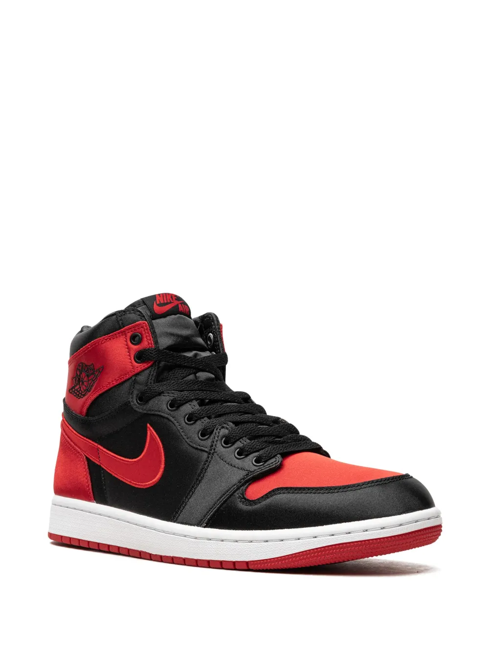 Высокие кроссовки Air  1 Satin Bred Jordan, черный — фото 2