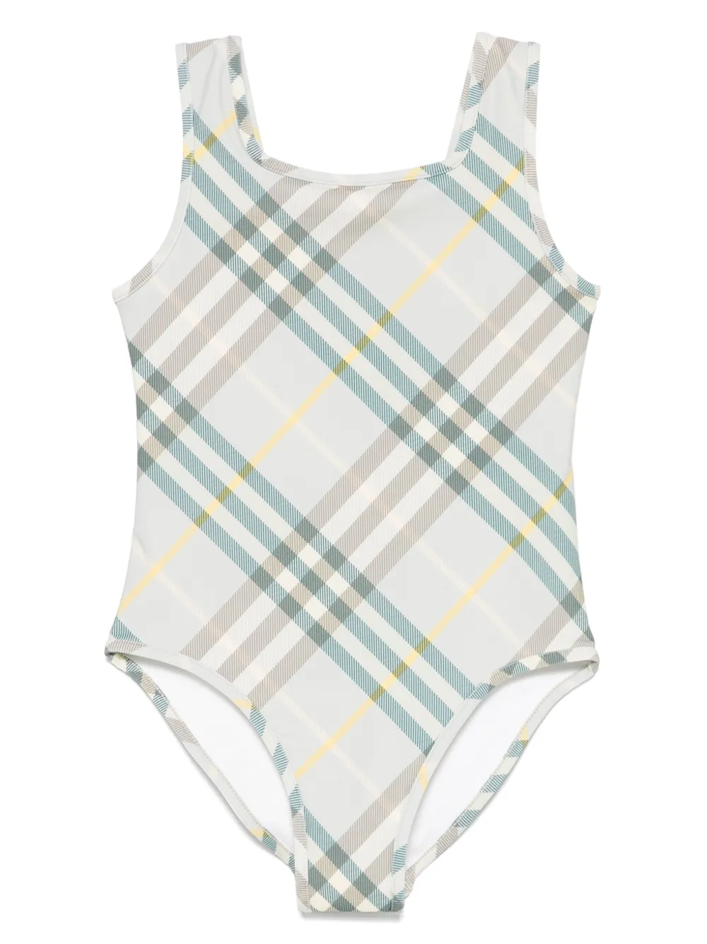 

Купальник в клетку BURBERRY KIDS, зеленый
