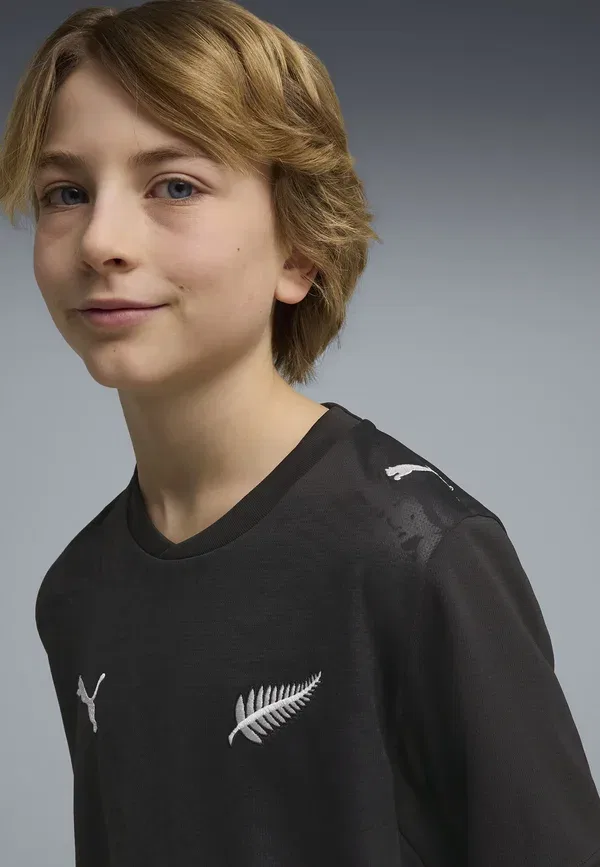 Футболка сборной Новой Зеландии National Team Wear Puma, черно-серебристый — фото 4