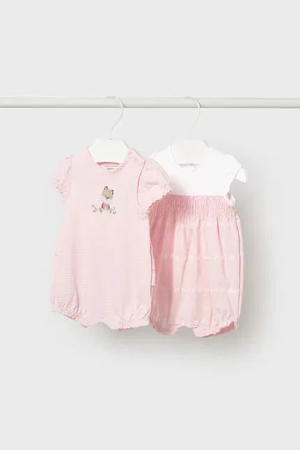 Комбинезон для малышей 2 шт Mayoral Newborn, розовый