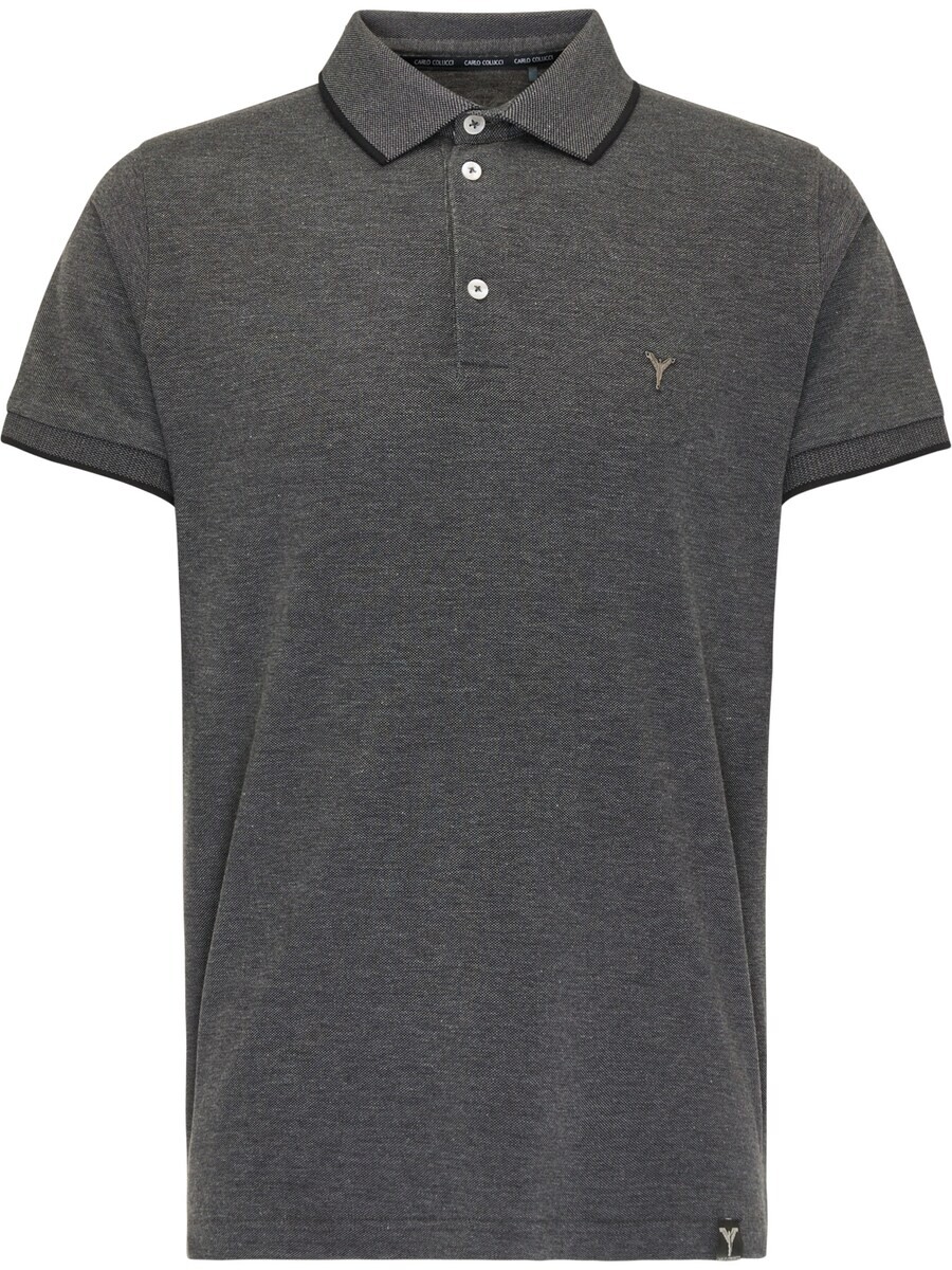

Рубашка поло Carlo Colucci Shirt Colanera, пятнистый черный