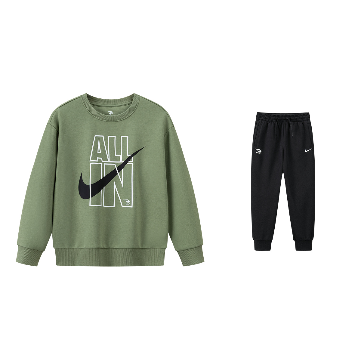 

Детская повседневная спортивная одежда Nike, темно-оливковый