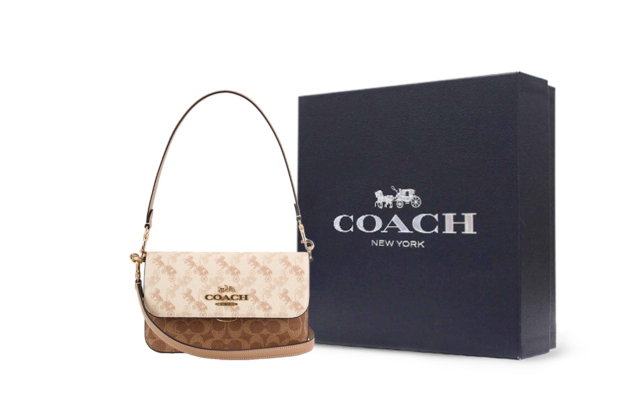 

COACH Сумка через плечо из искусственной кожи среднего размера