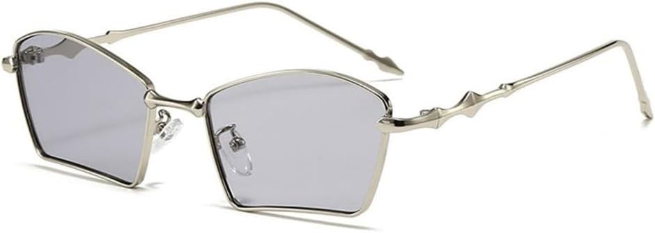 

Маленькие прямоугольные солнцезащитные очки для женщин и мужчин, роскошные винтажные геометрические солнцезащитные очки для женщин, очки неправильной формы, защита от ультрафиолета UV400 TYUVIVO, C4silvergray