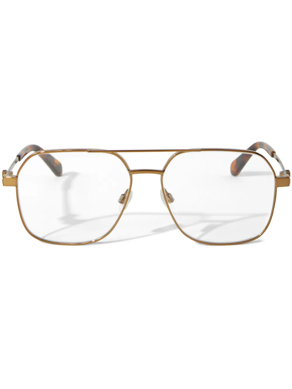 

Очки Style 7J Off-White Eyewear, золотой
