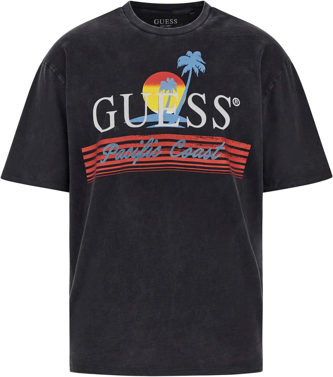 

Футболка Guess SS BSC Pacific Coast TEE, мужская уличная одежда