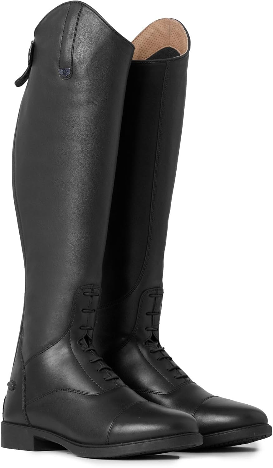 

Детские высокие полевые сапоги HORZE Rover, начальные сапоги для верховой езды с эластичной, легко надеваемой синтетической кожей и задней молнией, Таблица размеров на изображениях, черный