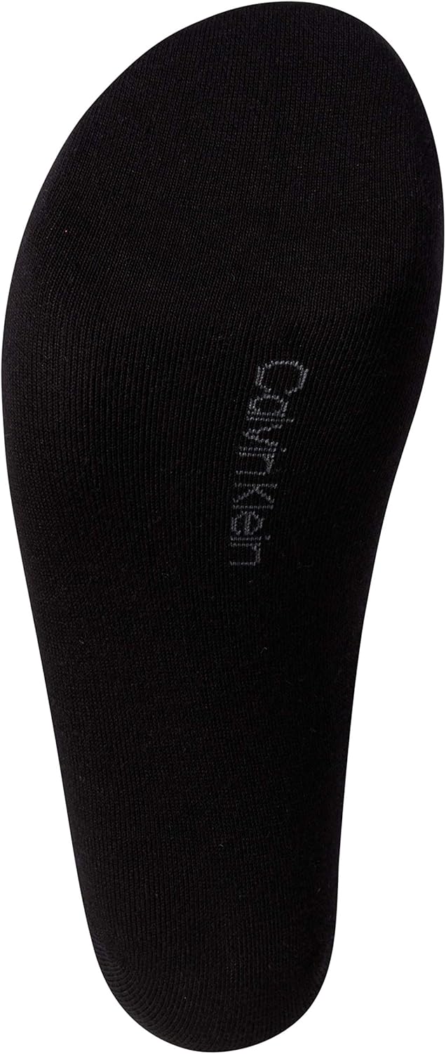 Женские носки Calvin Klein Crew Socks - 6 пар мягких хлопковых носков с отворотами на манжете, мини/средней длины, для женщин (размер обуви: 4-10), Black — фото 4