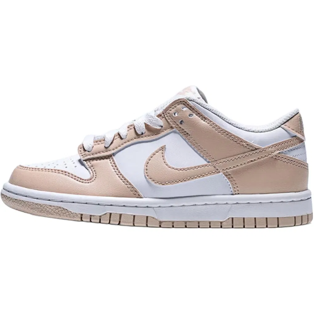 Кроссовки детские для скейтбординга Dunk Fashion с амортизацией, износостойкие, дышащие, низкие Nike, White
