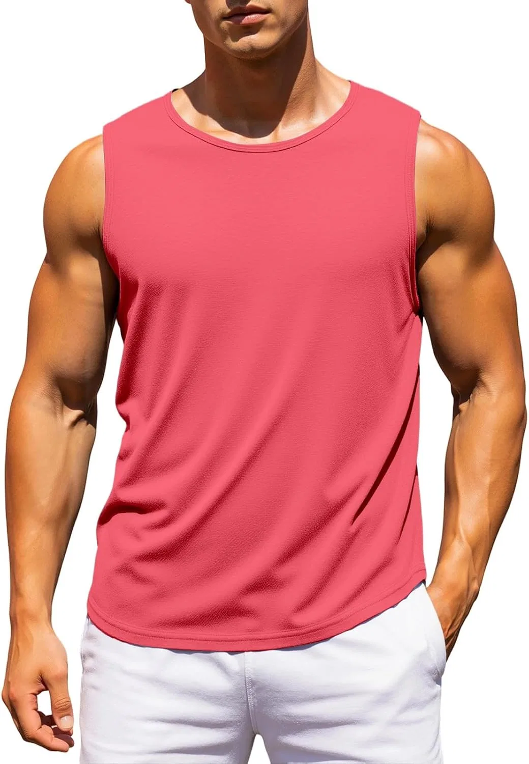 Майка мужская для тренировок, Generic, Watermelon Red