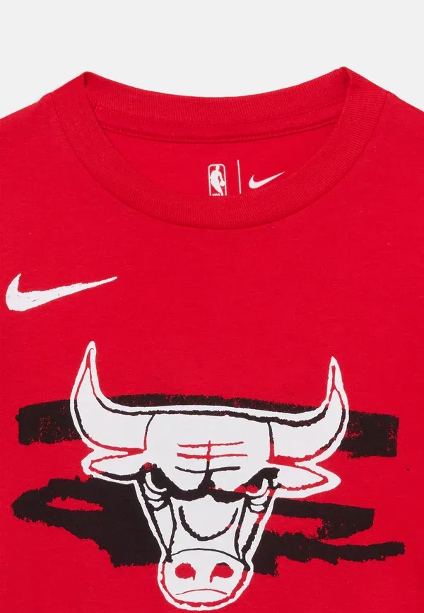 Футболка Nike Performance NBA Chicago Bulls Tee Print, университетский красный — фото 4