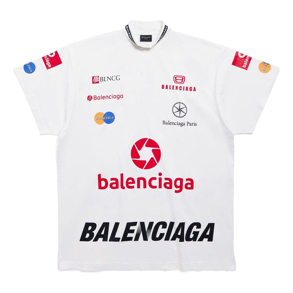 

Футболка top league t-shirt 'white' Balenciaga, белый