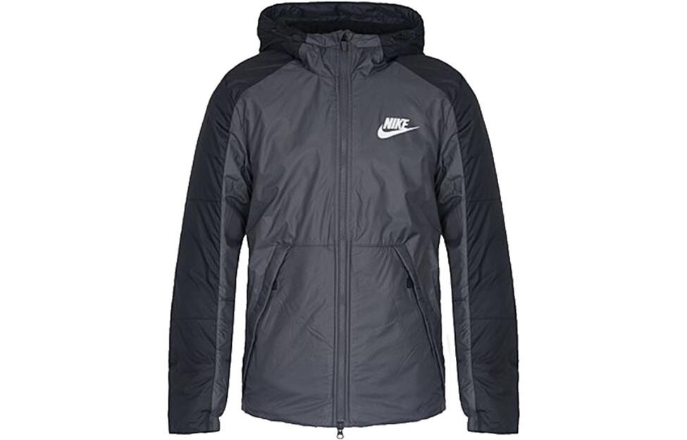 

Стеганая куртка мужская темно-серая Nike, темно-серый