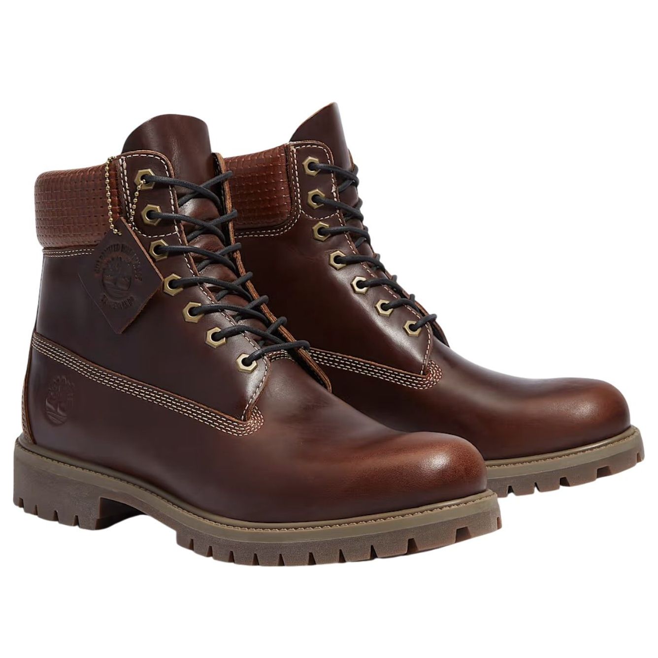 Водонепроницаемые ботинки Timberland 6 Inch Premium, цвет «коричневый, полностью зернистый, черный» — фото 4