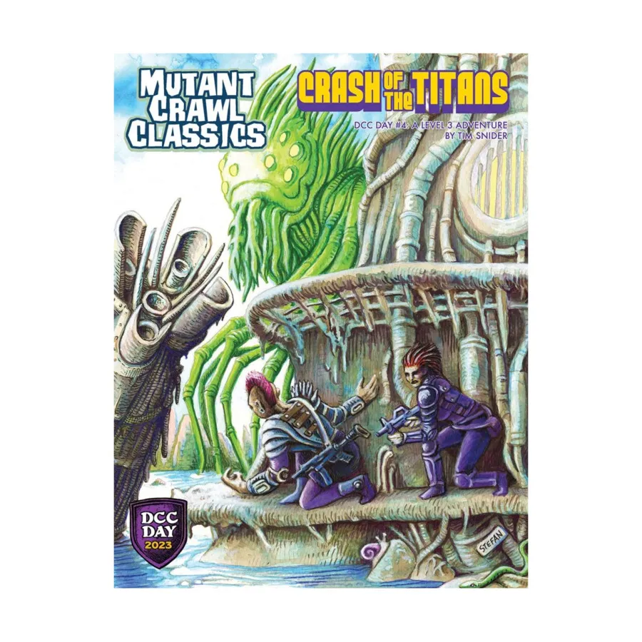 

Модуль DCC Day#4 - Crash of the Titans, Mutant Crawl Classics RPG (Goodman Games)