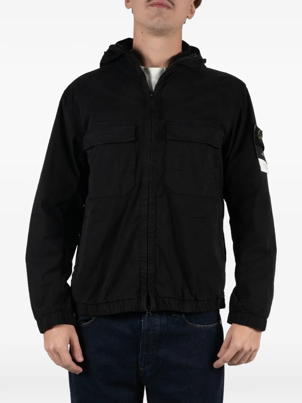 Куртки с капюшоном Stone Island, черный