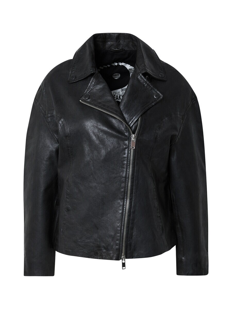 

Кожаная куртка FREAKY NATION Between-Season Jacket New Anuk, антрацит