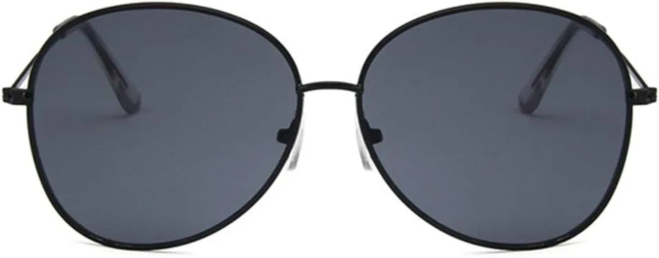 

Солнцезащитные очки Shiratori унисекс в стиле ретро, ​​золотисто-серые, для отдыха, овальные, неполяризованные, с защитой от УФ-излучения UV400, Black Grey