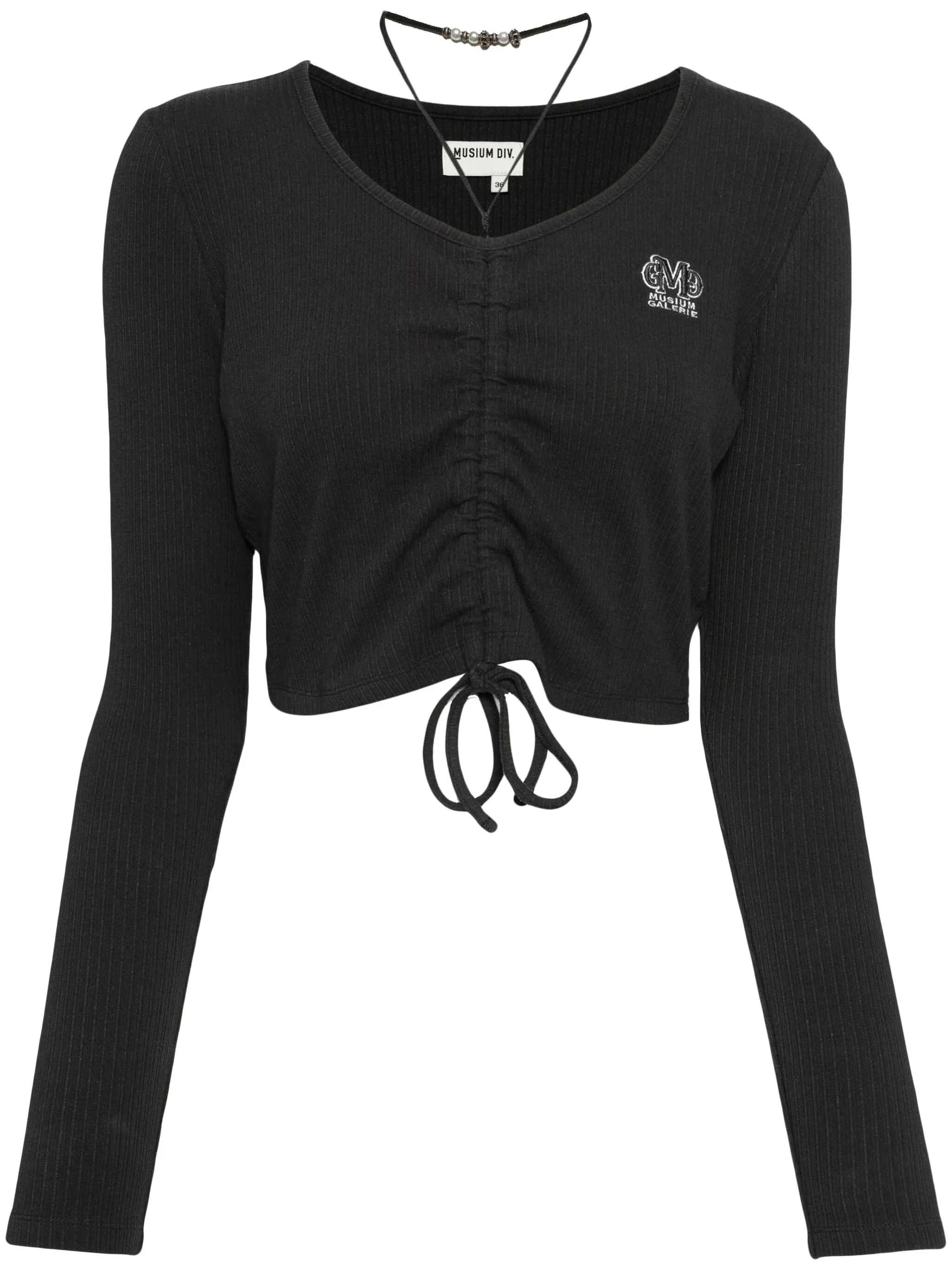 

Футболка с вышитым логотипом Musium Div., серый