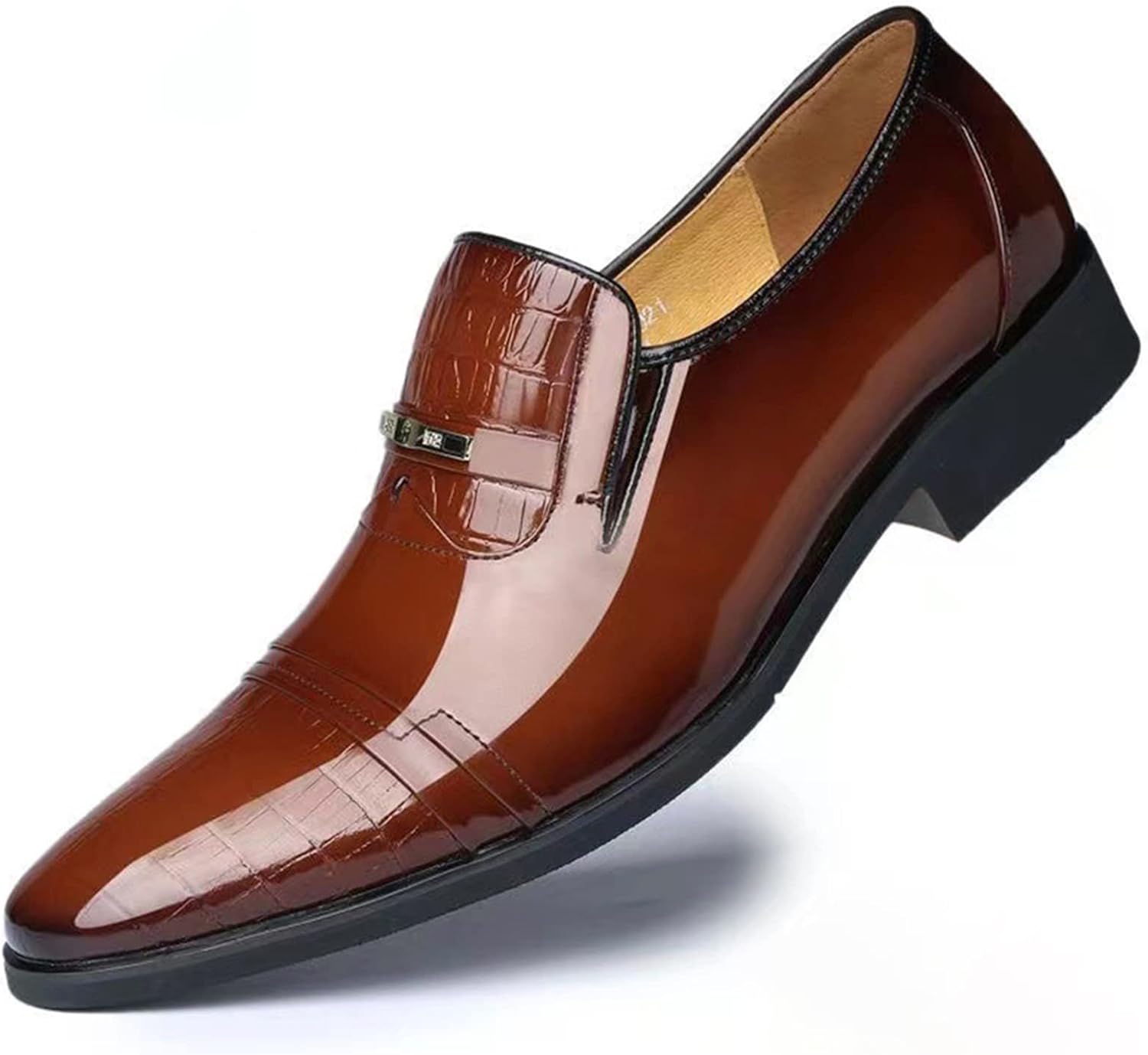 

Мужские туфли CHUUMEE, слипоны-лоферы, повседневные деловые кожаные туфли, коричневый