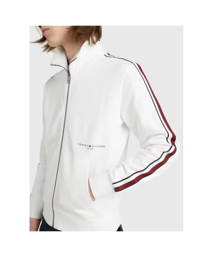 Стильный свитер из массива Tommy Hilfiger, белый — фото 3