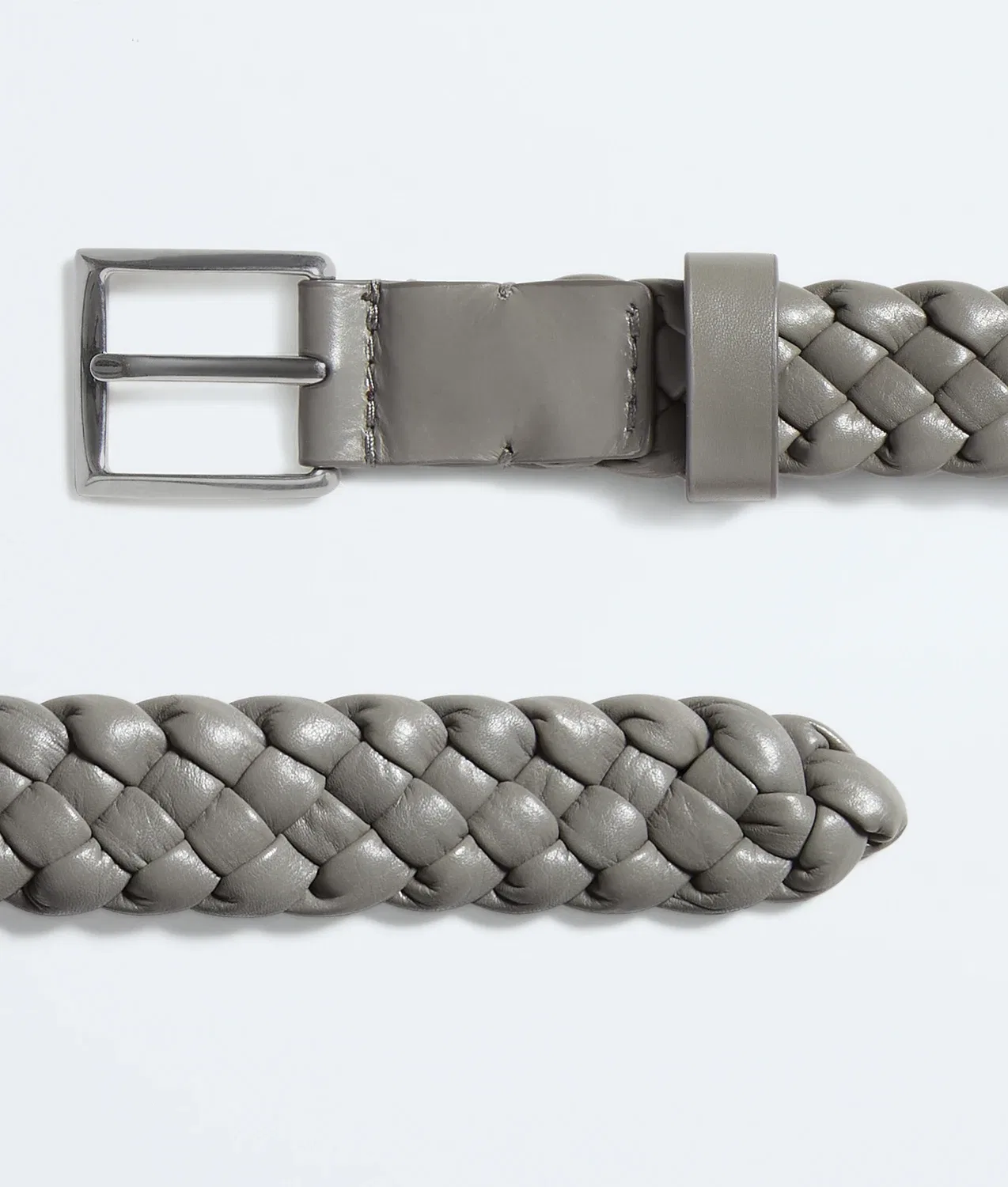 Пояс Solo BOTTEGA VENETA, серый — фото 4