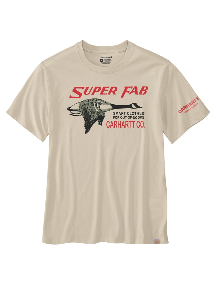 

CARHARTT Футболка с графическим принтом бежевого цвета, Бежевый, CARHARTT Футболка с графическим принтом бежевого цвета
