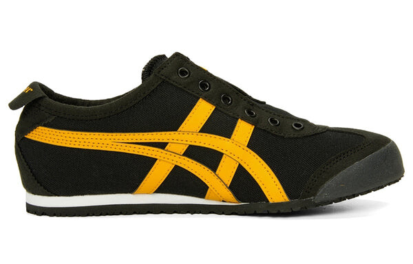 Кроссовки Onitsuka Tiger MEXICO 66 Slip-on Shoes 'Black Tiger Yellow', черный — фото 2