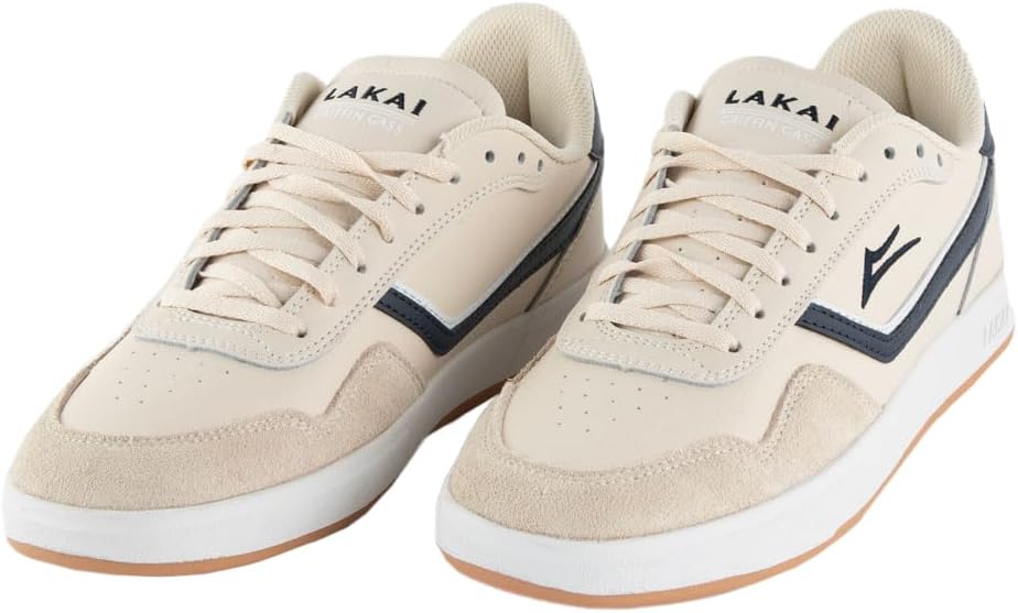 

Мужские скейтерские кроссовки Lakai Telford Low - классические низкие кеды, синий/кремовый