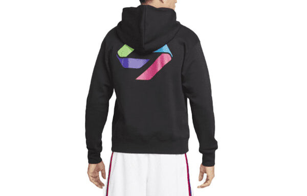 Толстовка Men's Air Jordan Luka Ntr Glitch Pattern Printing Pullover Casual Black, мультиколор — фото 2