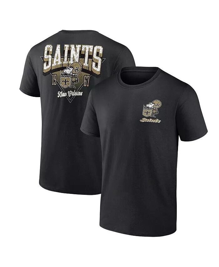 

Мужская черная футболка New Orleans Saints Never Over Fanatics
